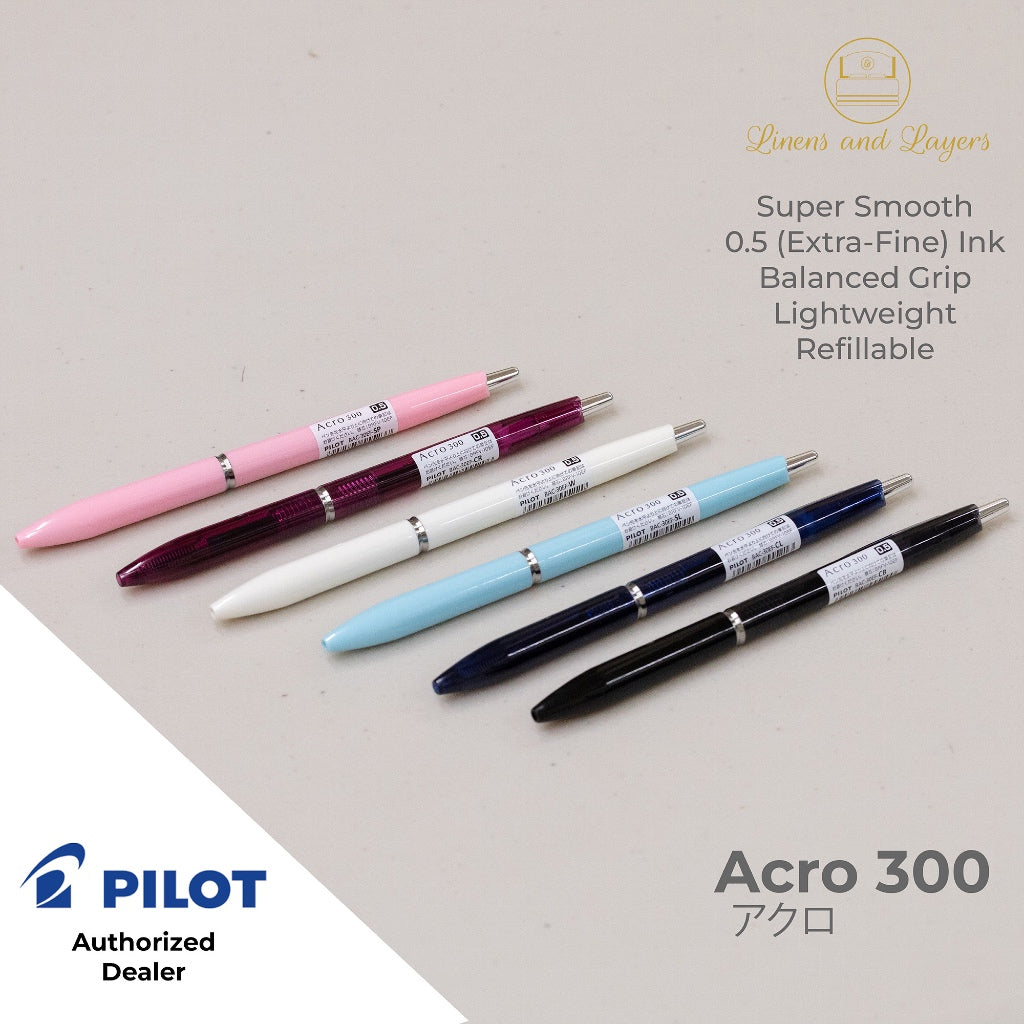 Pilot Acro 300 Extra Fine Ballpoint Pen - BAC-30EF - 0.5mm