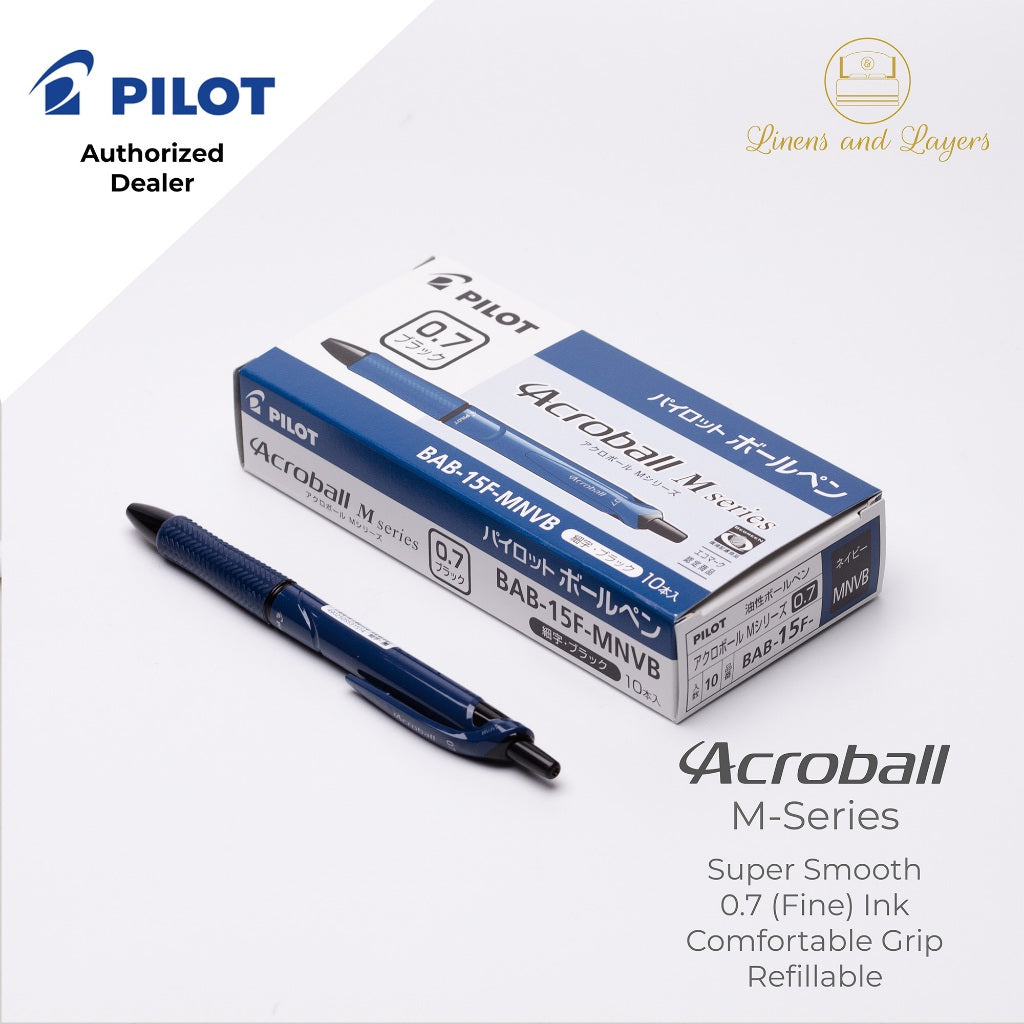 Pilot Acroball M-Series Fine Ballpoint Pen - BAB-15F-M - 0.7mm