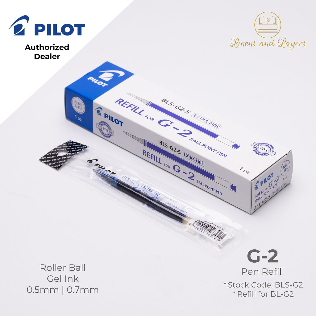 Pilot G-2 Roller Ball (Gel Ink) Refill - BLS-G2 - 0.5mm | 0.7mm