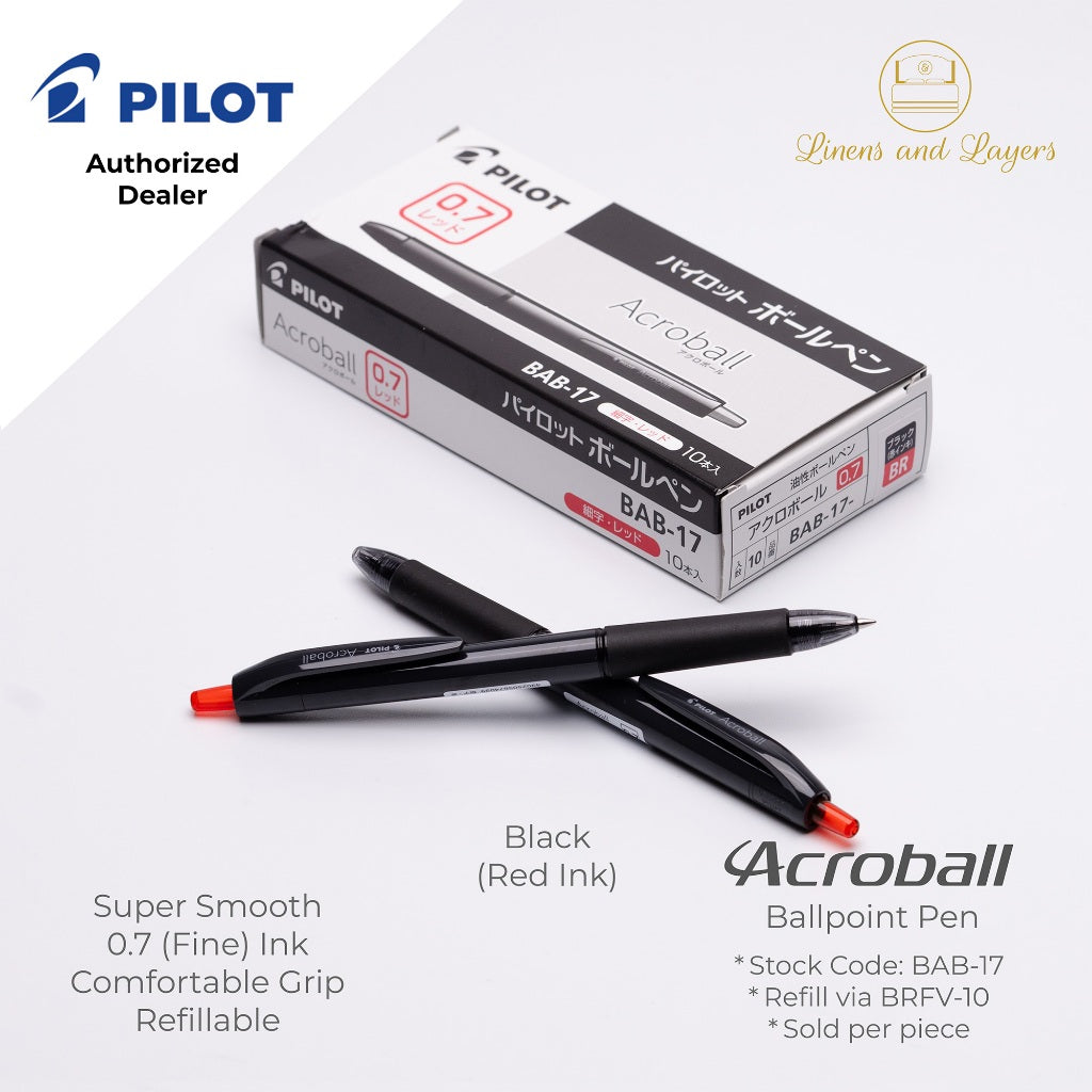 Pilot Acroball Fine Ballpoint Pen - BAB-17 - 0.7mm