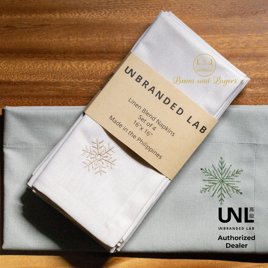 Personalized Unbranded Lab Fabric Luncheon Table Napkin - 16x16 inches - Christmas Theme