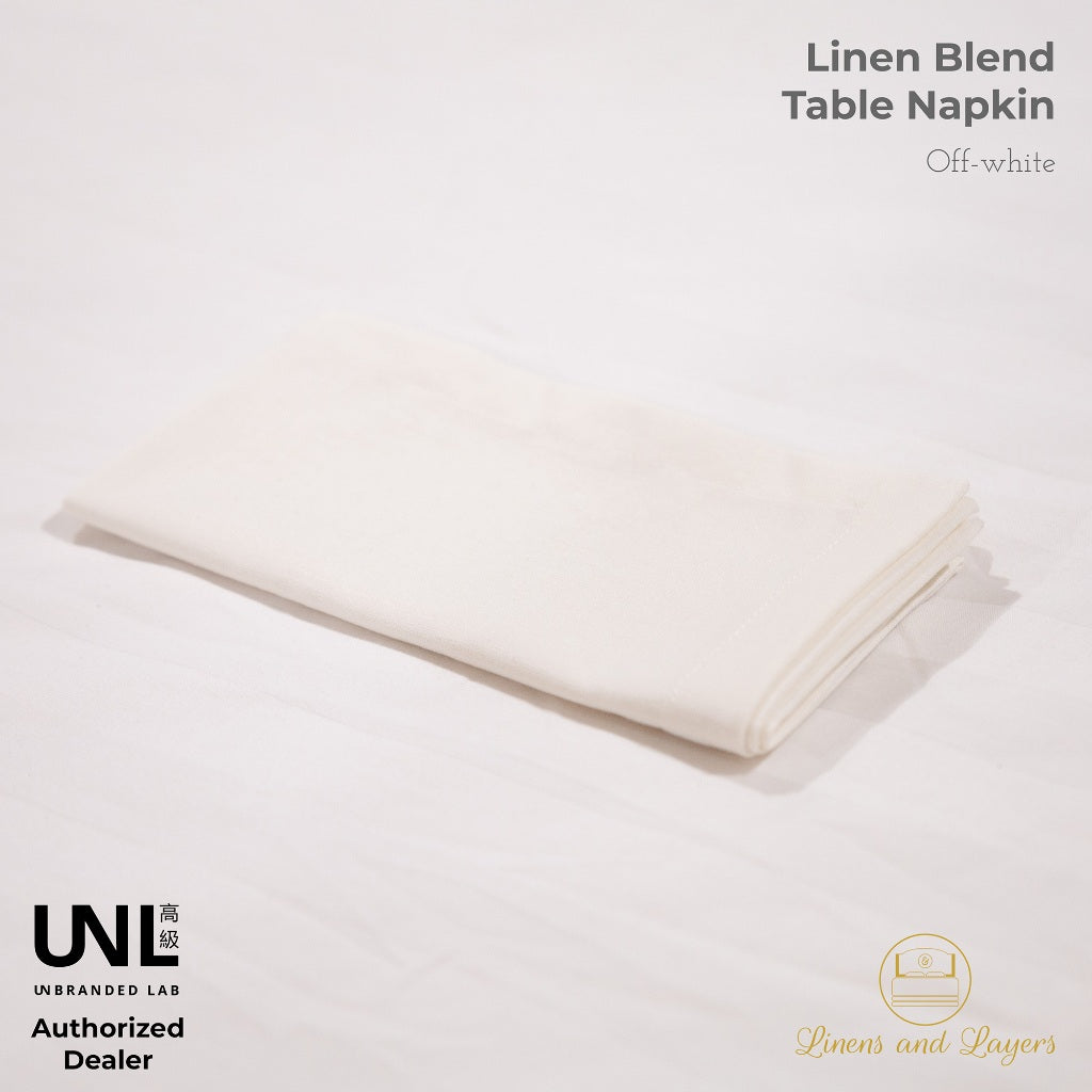 Unbranded Lab Fabric Luncheon Table Napkin - Linen Cotton Blend - 16x16 inches