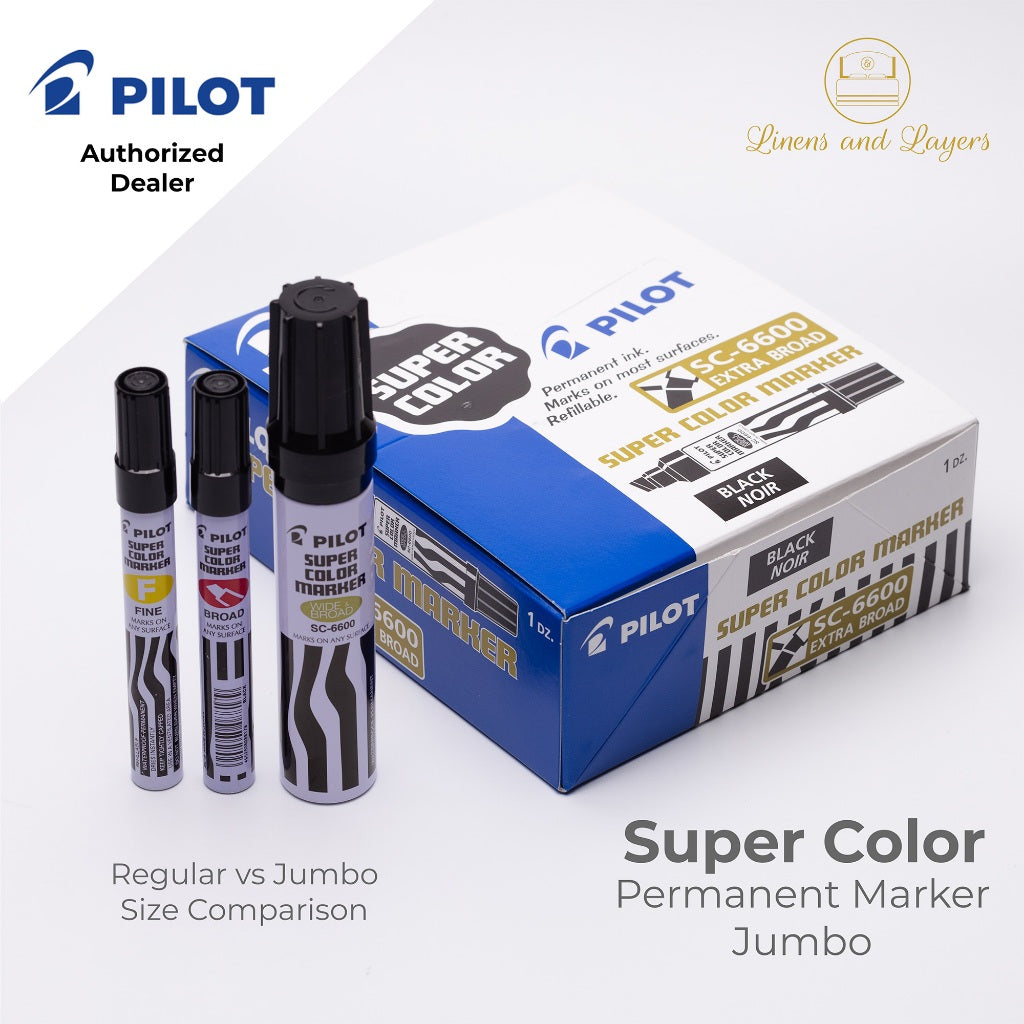 Pilot Super Color Jumbo Permanent Marker - SC-6600 - Jumbo