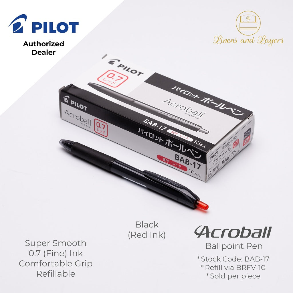 Pilot Acroball Fine Ballpoint Pen - BAB-17 - 0.7mm