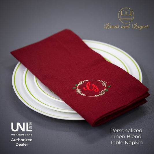 Personalized Unbranded Lab Fabric Dinner Table Napkin - 22x22 inches - Christmas Theme