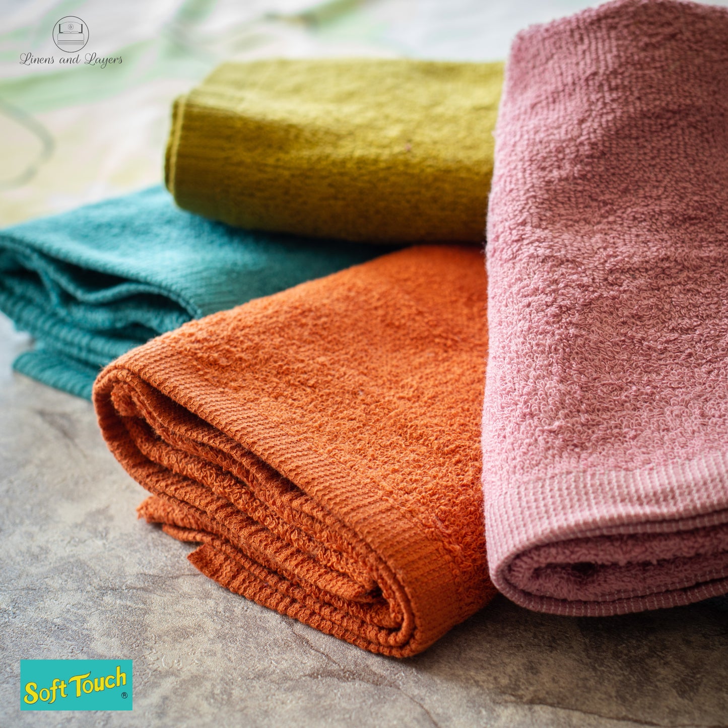 Soft Touch Hand Towel (390 GSM) - H-1330 Terrycloth - 13x30 inches