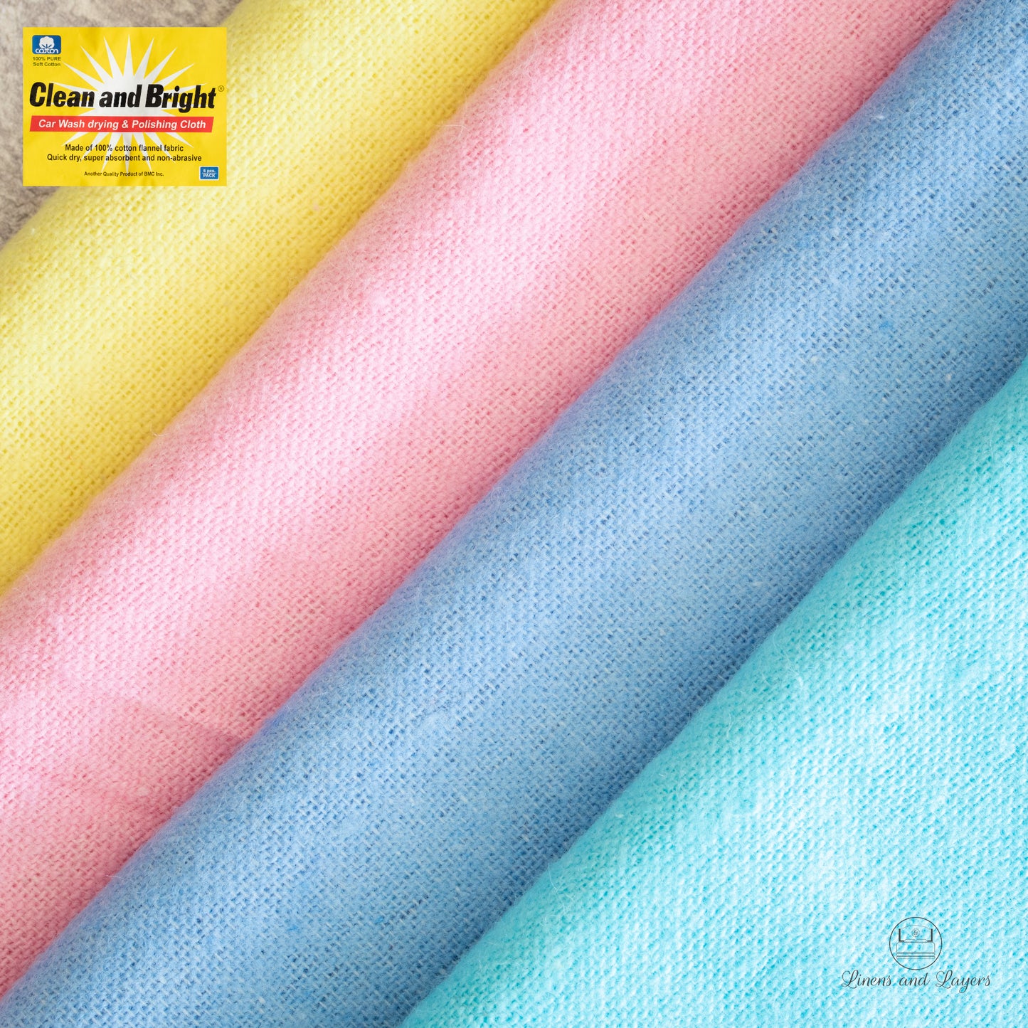 Clean and Bright Pure Cotton Flannel Dust Cloth (Pranela / Planela)