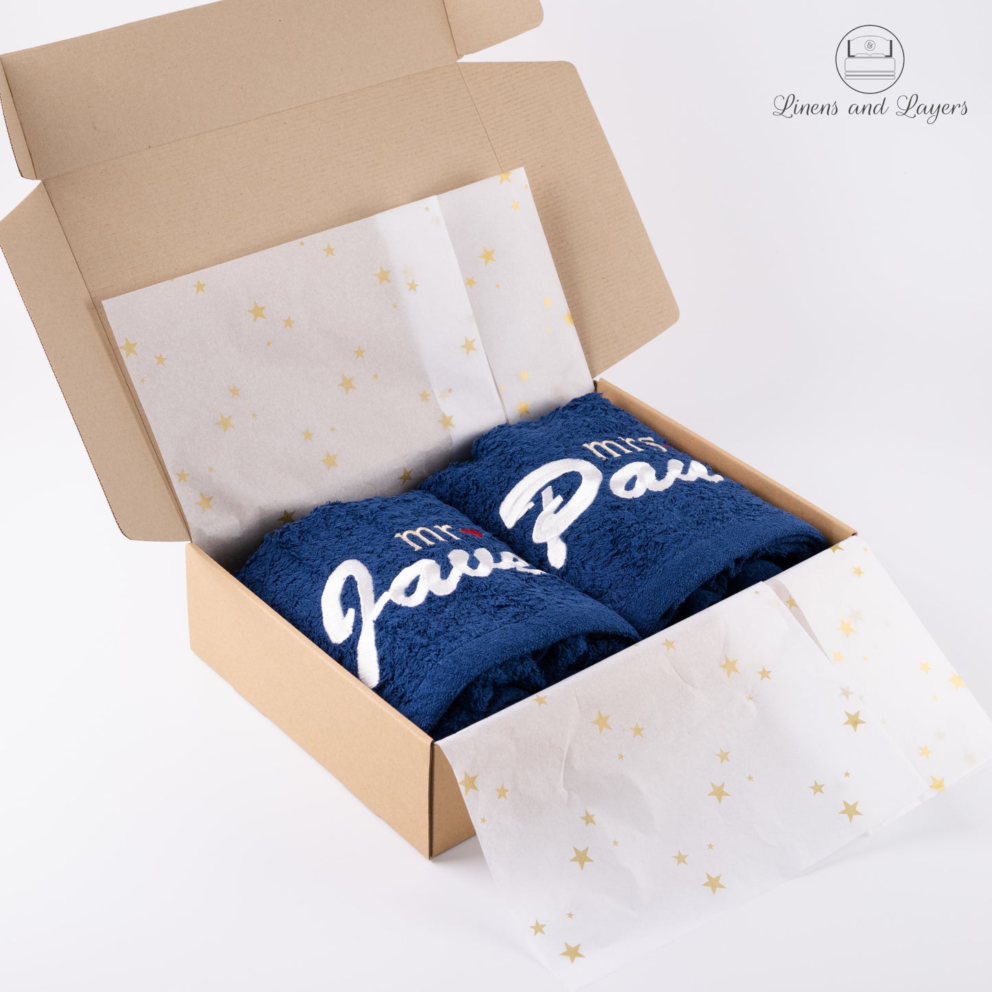 Couples Lounge (~500 GSM) Personalized Bath Towel Box