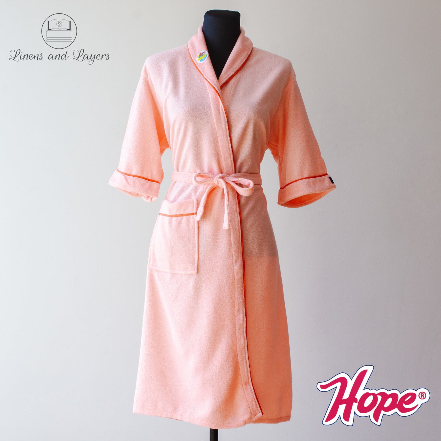 Hope Bathrobe (600 grams) for Adults - Terrycloth