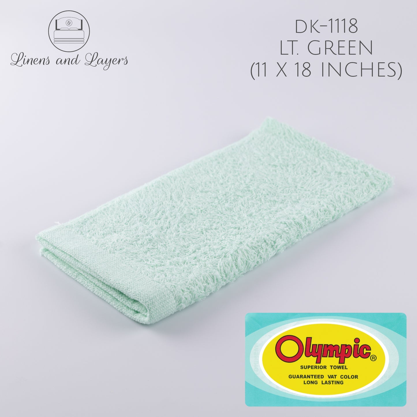 Olympic Mini Hand Towel (391 GSM) - DK-1118 Terrycloth - 11x18 inches