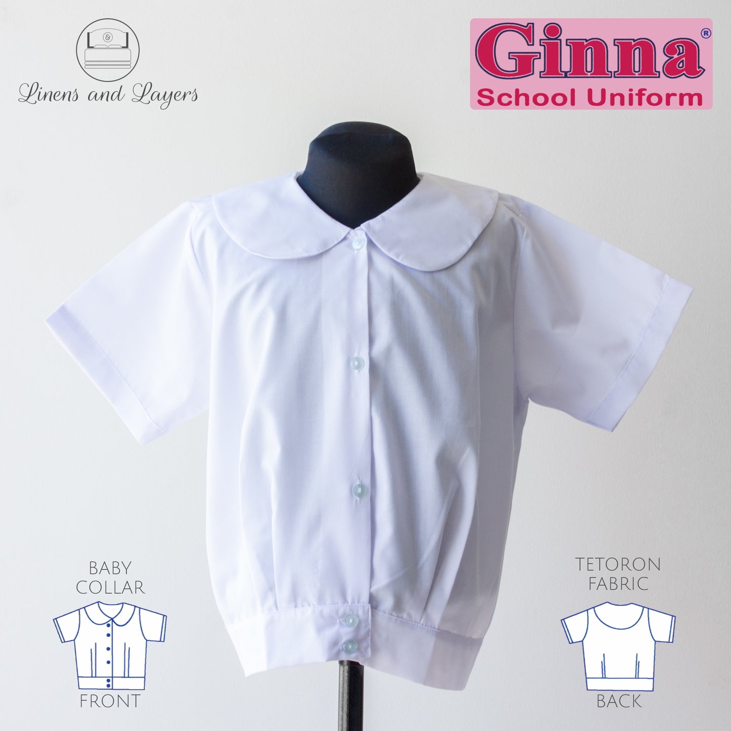 Ginna Baby Collar School Uniform for Ladies - Tetoron / Katrina
