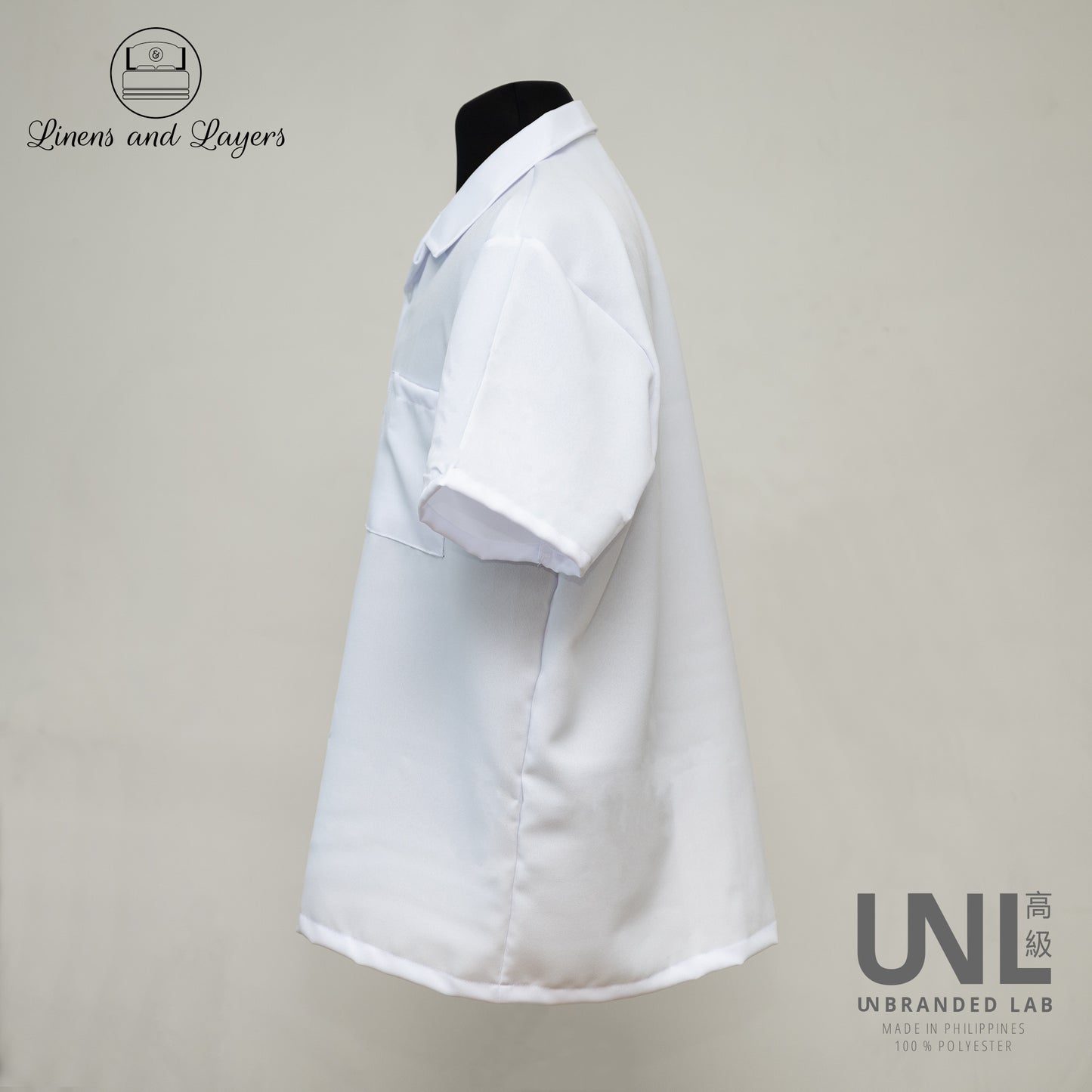 Unbranded Lab Unisex White School Polo Uniform - Straight Cut - Katrina