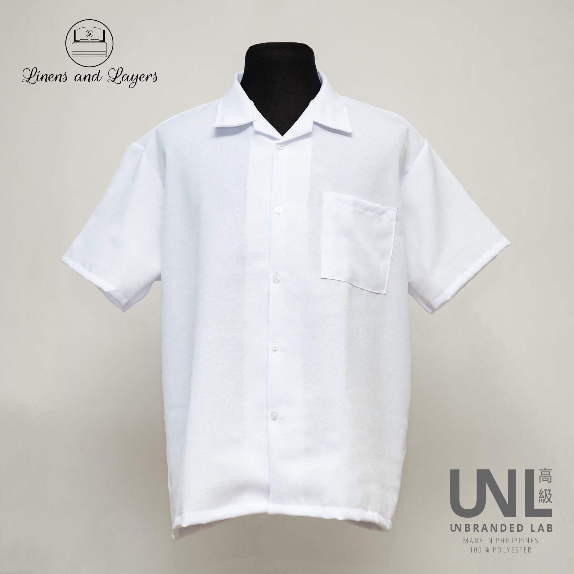 Unbranded Lab Unisex White School Polo Uniform Straight Cut Katrina